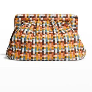 Cleobella Rocco Multicolor Woven Clutch Bag